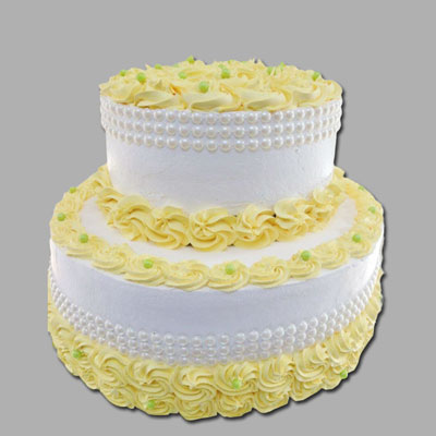 "Designer Round shape Pineapple cake ( 2 step) weight-3 kgs - Click here to View more details about this Product